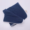 Baby pom pom cotton muslin handkerchief