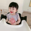 Baby pom pom cotton muslin bib