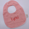 Baby pom pom cotton muslin bib
