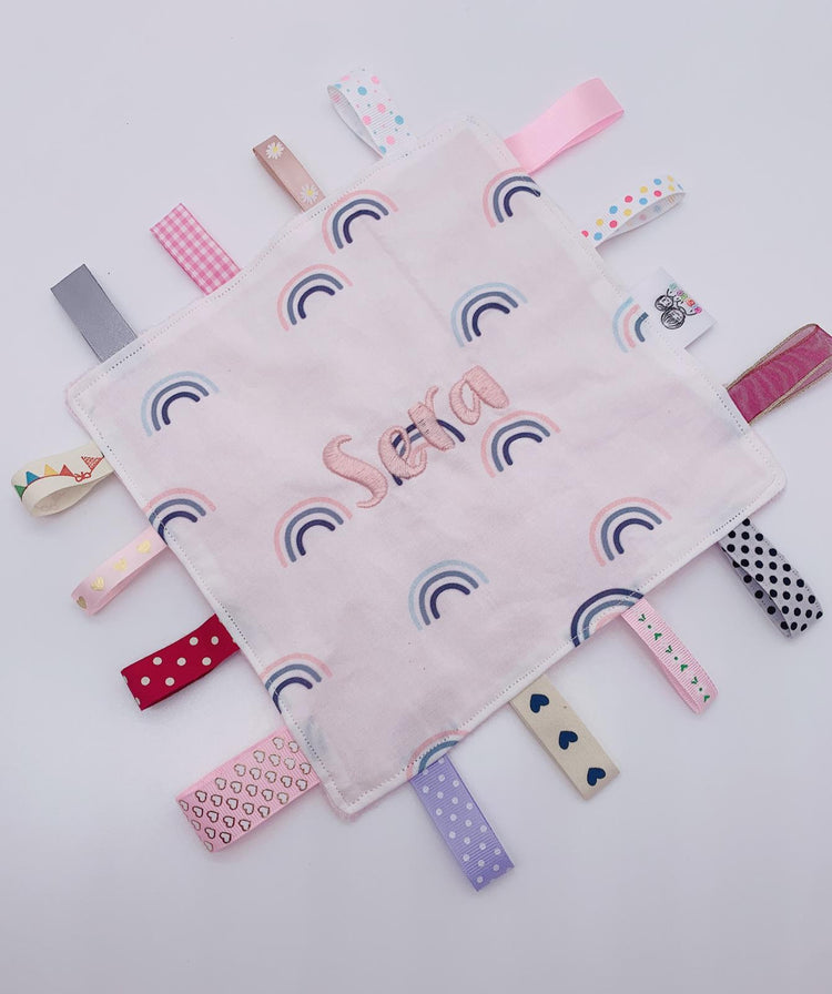 Customized Baby Taggy Blanket