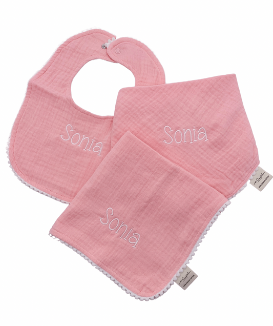 Baby Pom Pom Bib Set