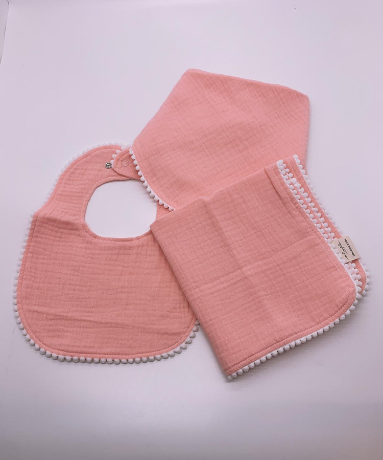 Baby Pom Pom Bib Set