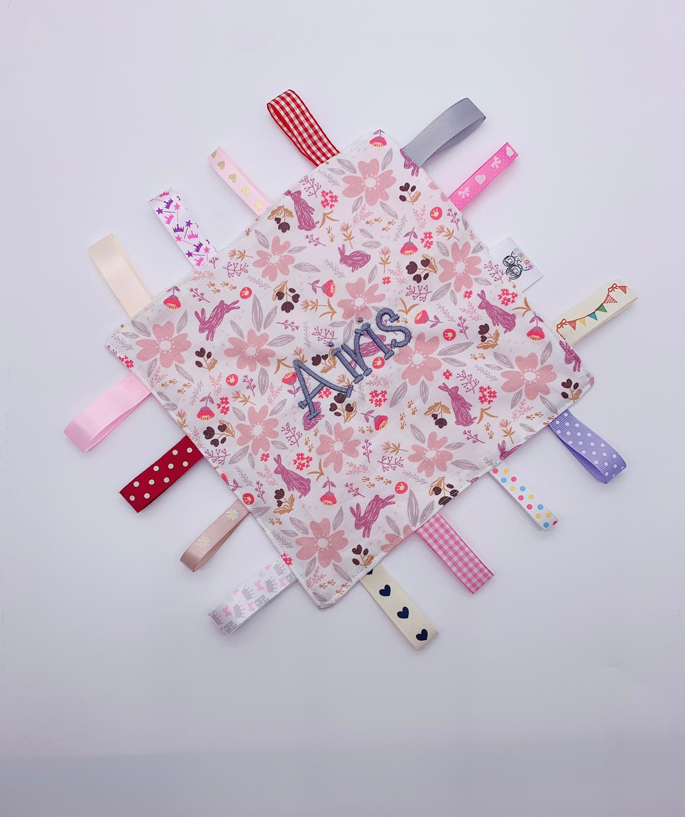 Customized Baby Taggy Blanket